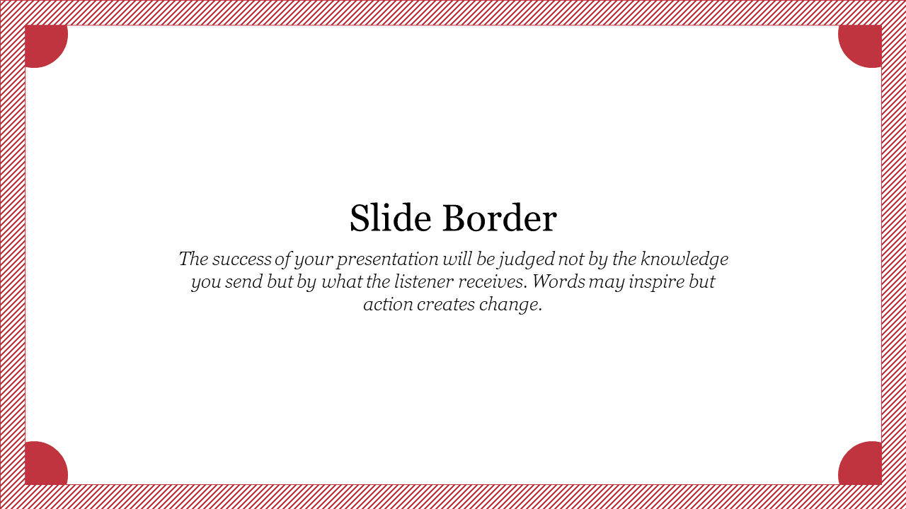 Slide Border PowerPoint Template and Google Slides